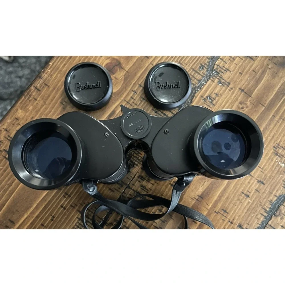 Bushnell Sportview 7x35 Extra Wide Angle Binoculars w/Carry Strap & Case-Vintage